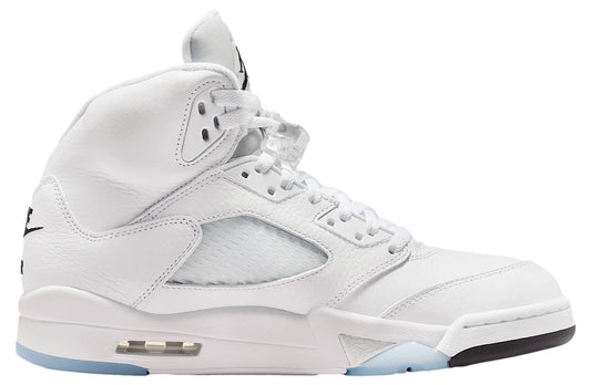 Air Jordan 5 White / Black / Metallic Silver
