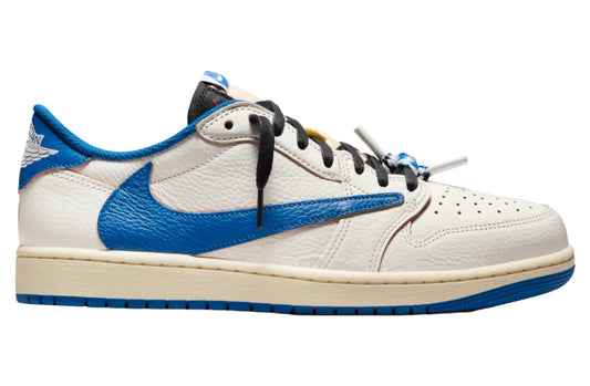 Travis Scott x Fragment Air Jordan 1 Low Sail / Military Blue