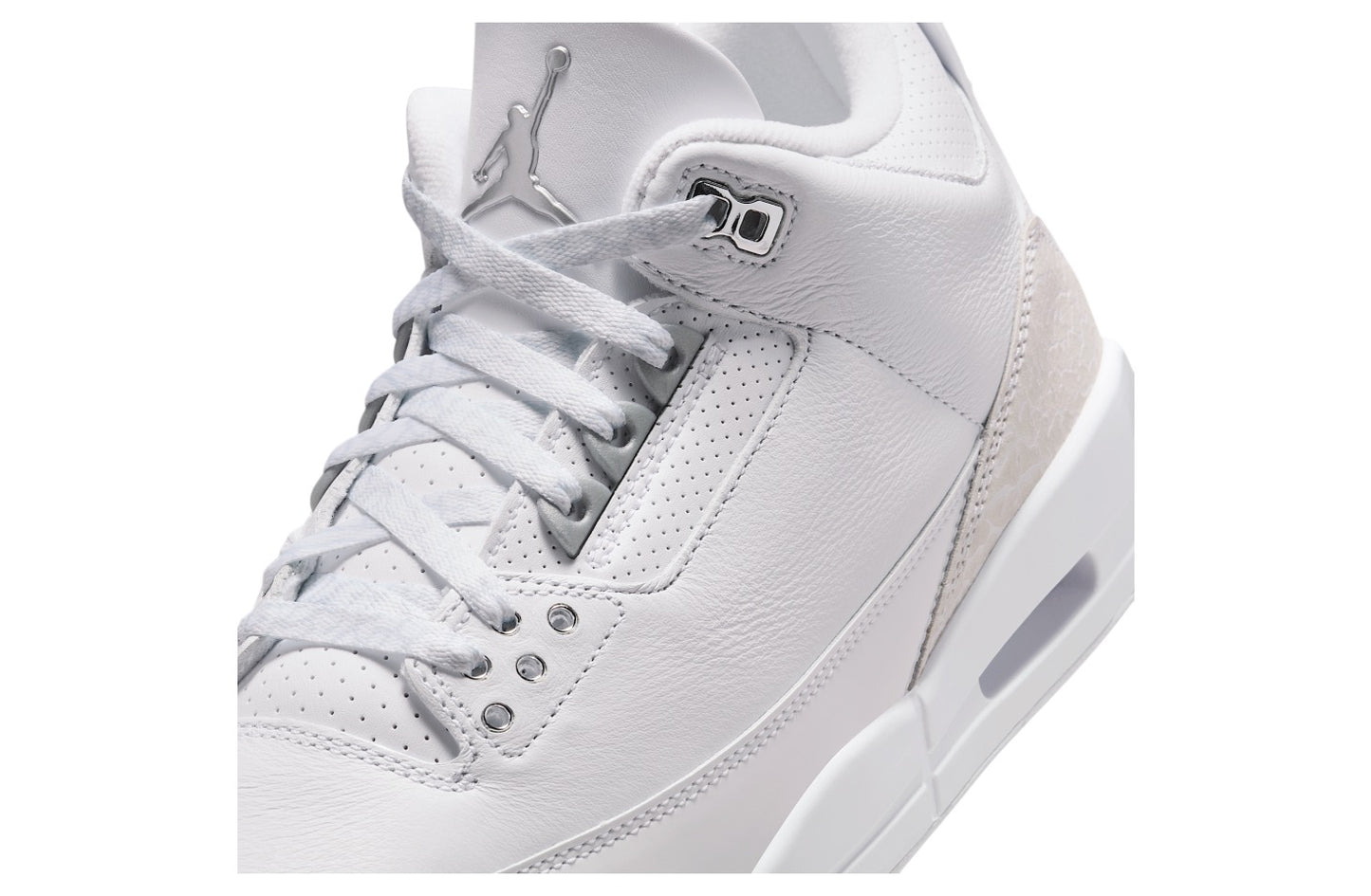 Air Jordan 3 Pure Money White / Metallic Silver