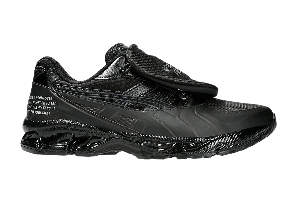 SBTG x Asics Gel Kayano 14 Monsoon Patroi Black