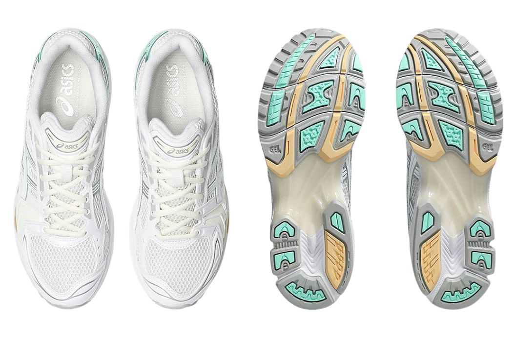 Asics Gel-Kayano 14 White / Green / Yellow