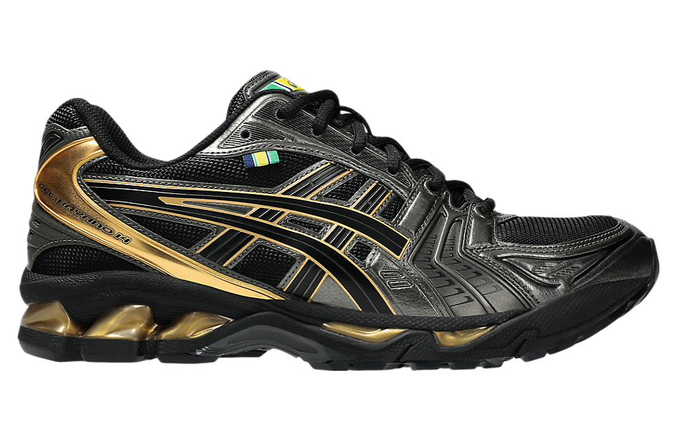 Asics Senna X Gel-Kayano 14 Black / Pure Gold