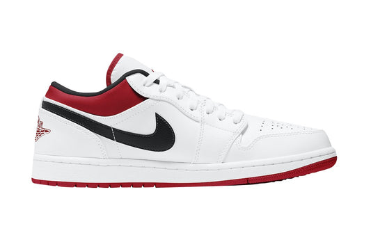 Air Jordan 1 Low White University Red Black