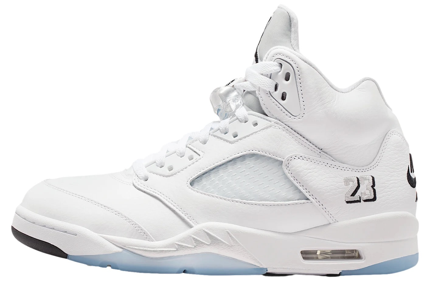 Air Jordan 5 White / Black / Metallic Silver