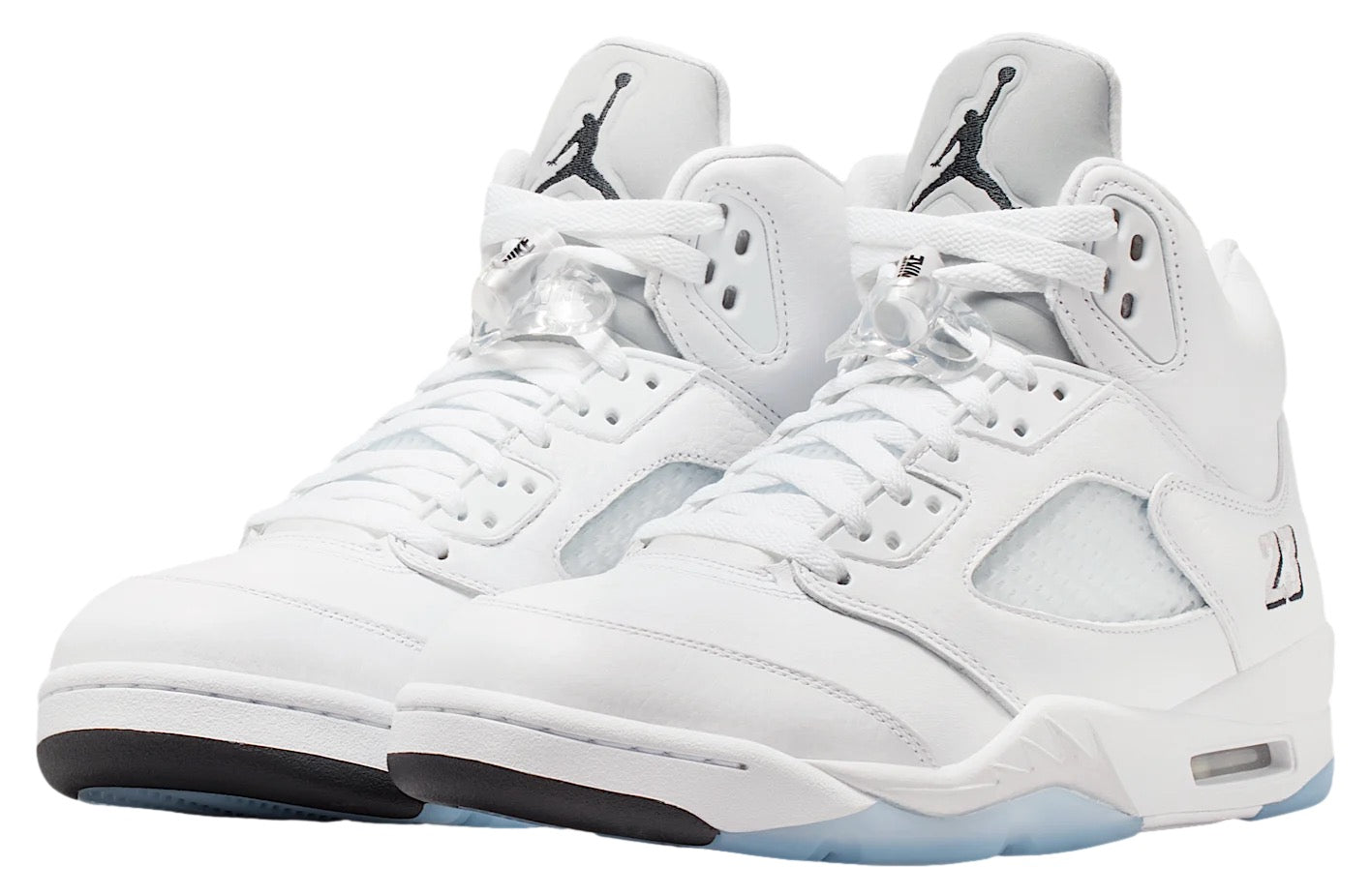 Air Jordan 5 White / Black / Metallic Silver
