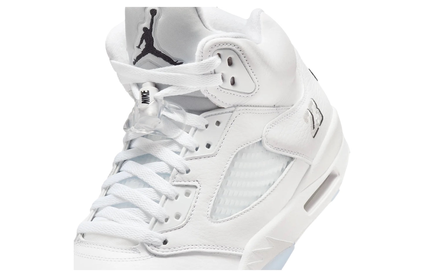 Air Jordan 5 White / Black / Metallic Silver