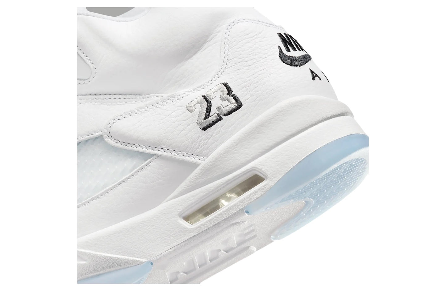 Air Jordan 5 White / Black / Metallic Silver
