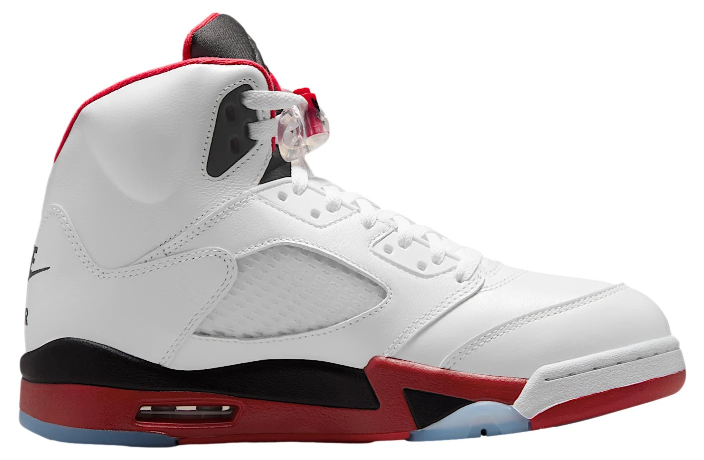 Air Jordan 5 Fire Red Black Tongue White / Fire Red
