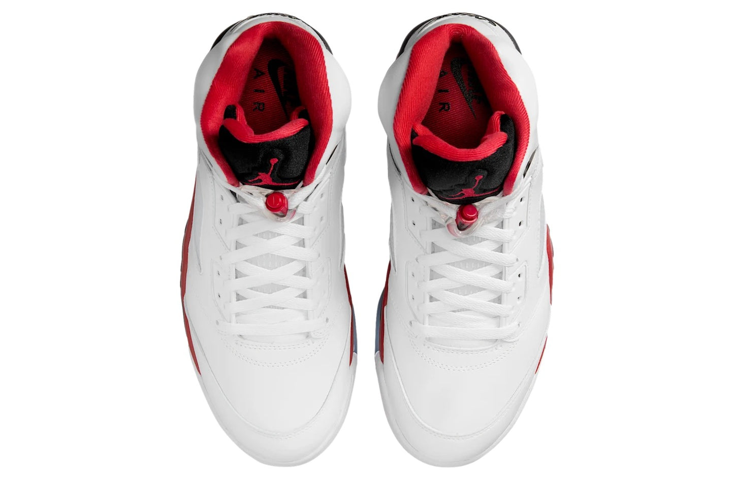 Air Jordan 5 Fire Red Black Tongue White / Fire Red