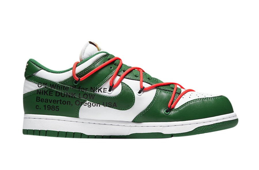 Off-White x Nike Dunk Low Pine Green