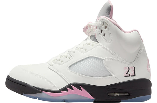 Air Jordan 5 White / Medium Soft Pink