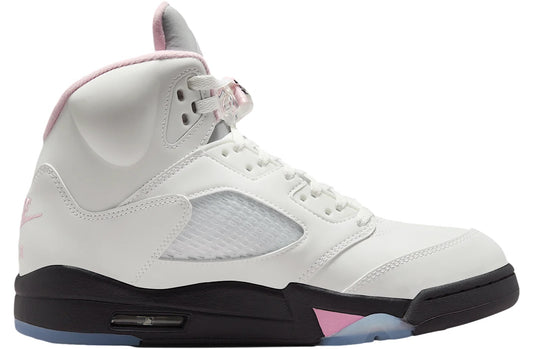 Air Jordan 5 White / Medium Soft Pink