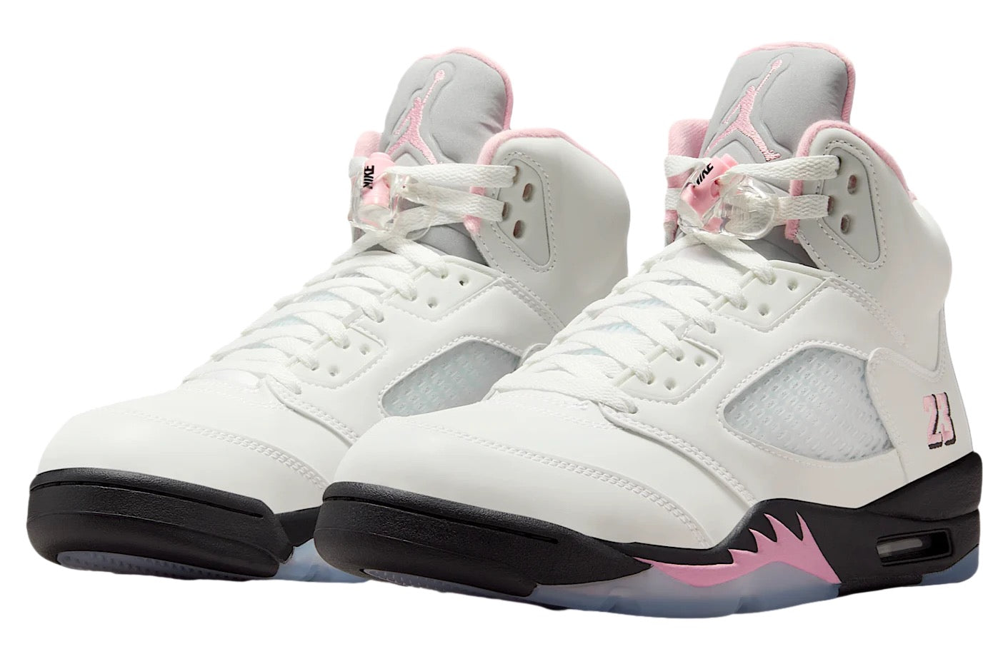 Air Jordan 5 White / Medium Soft Pink