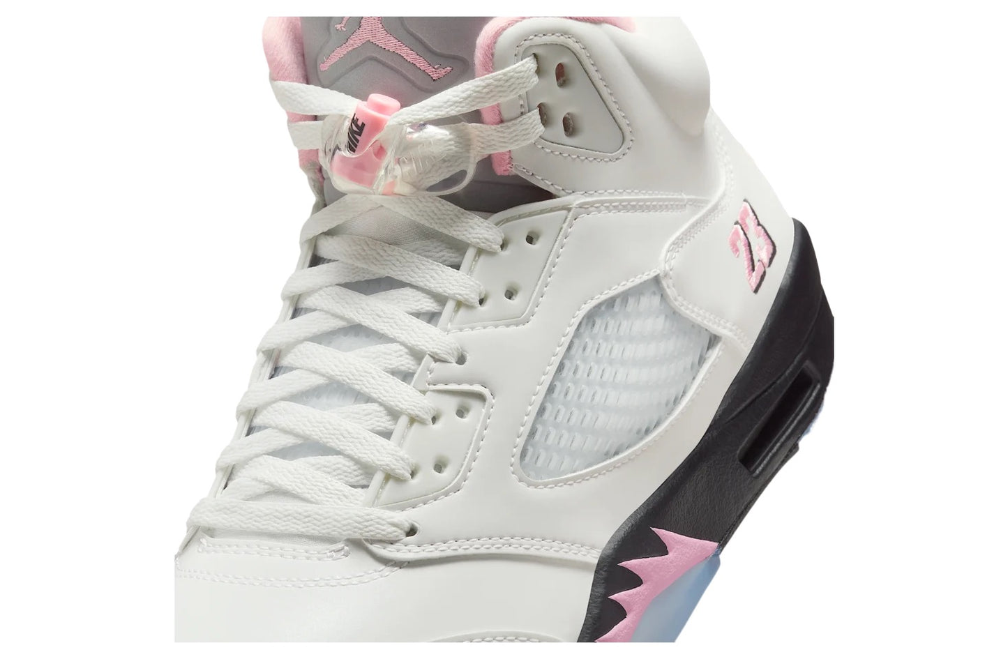 Air Jordan 5 White / Medium Soft Pink