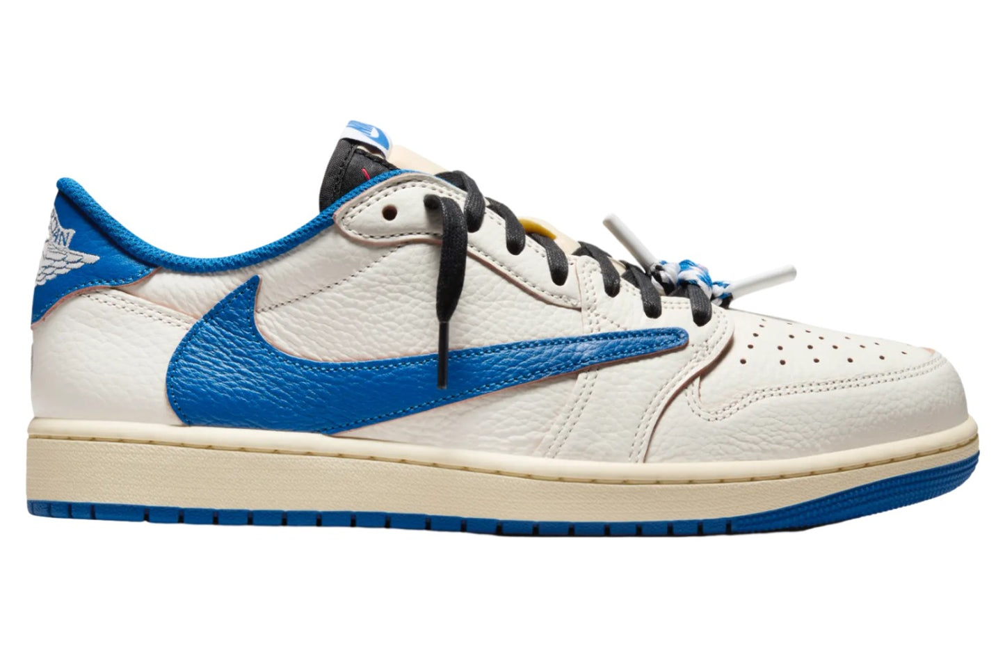 Travis Scott x Fragment Air Jordan 1 Low Sail / Military Blue