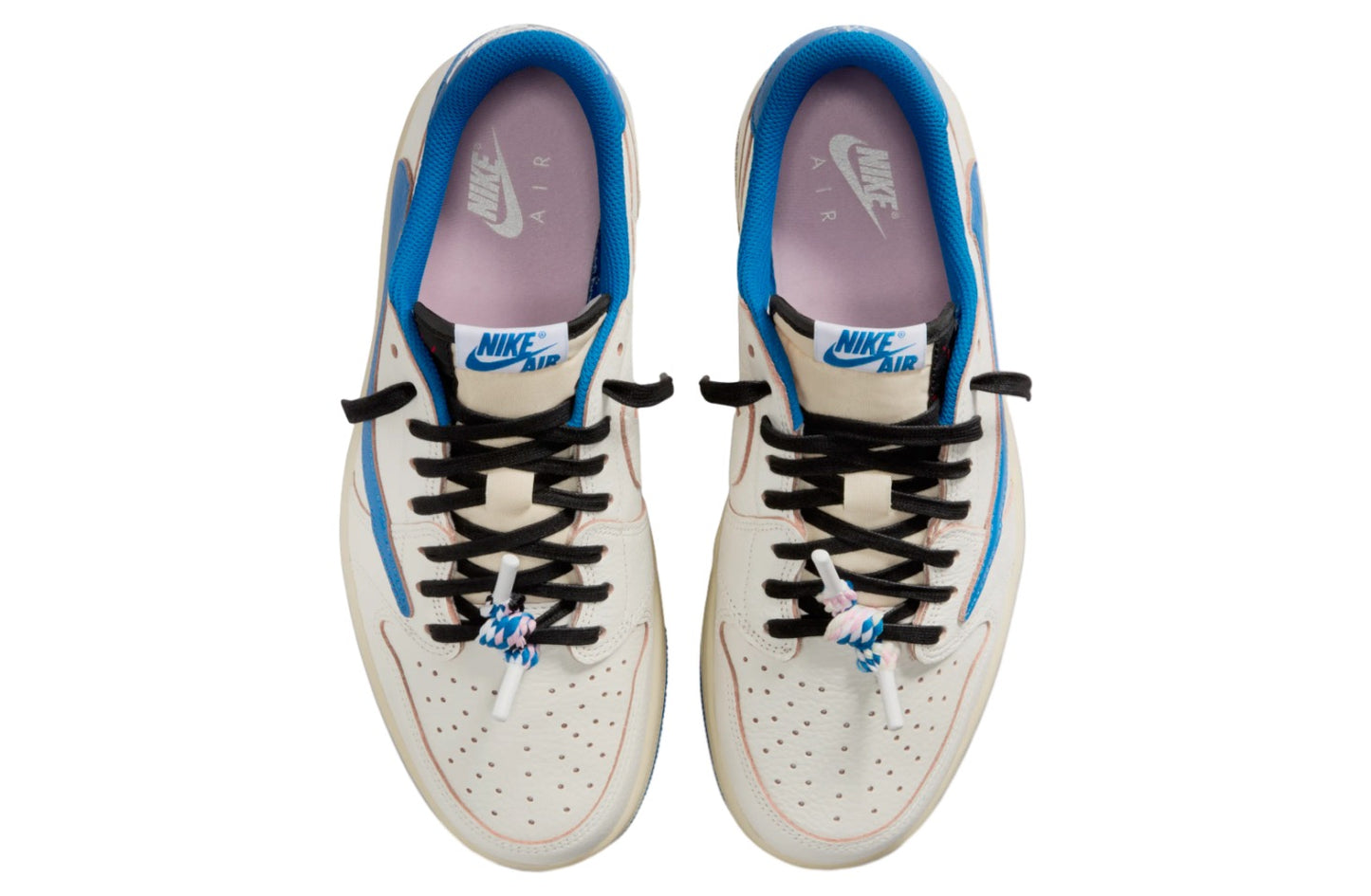 Travis Scott x Fragment Air Jordan 1 Low Sail / Military Blue
