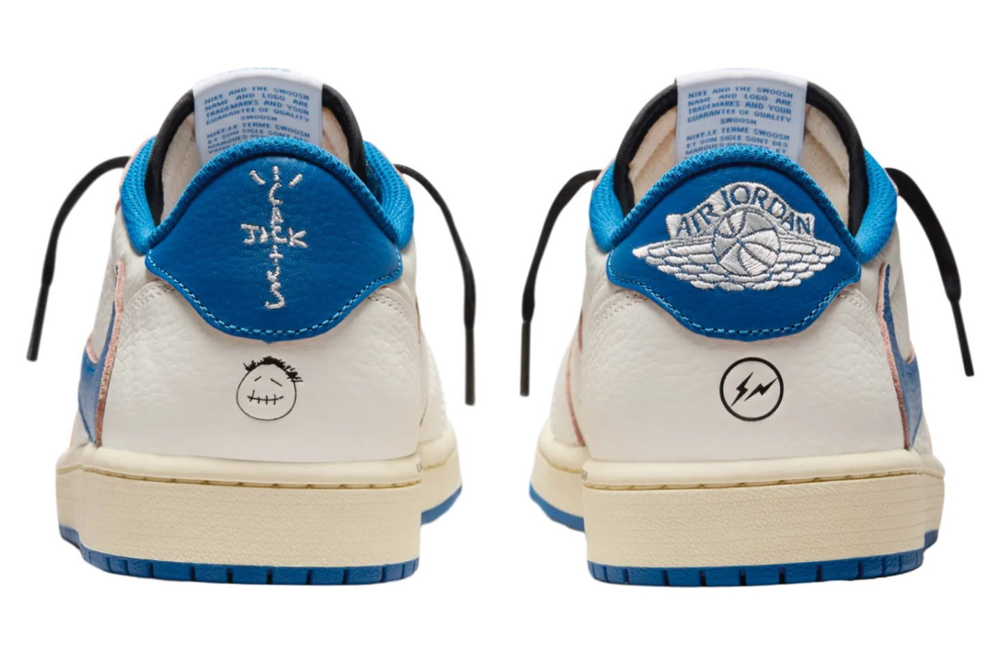 Travis Scott x Fragment Air Jordan 1 Low Sail / Military Blue