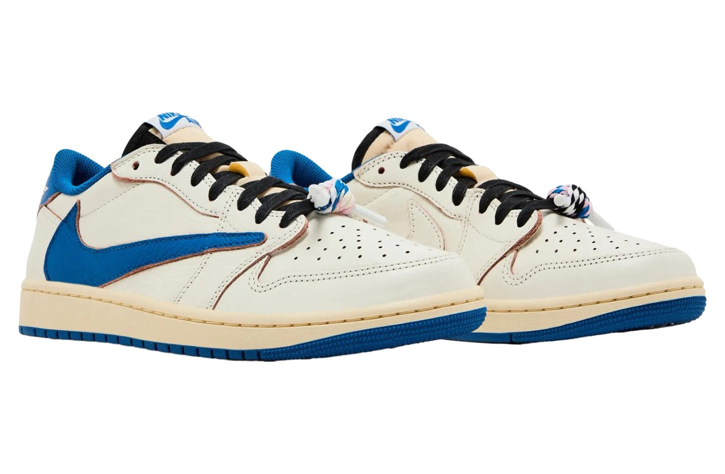 Travis Scott x Fragment Air Jordan 1 Low Sail / Military Blue