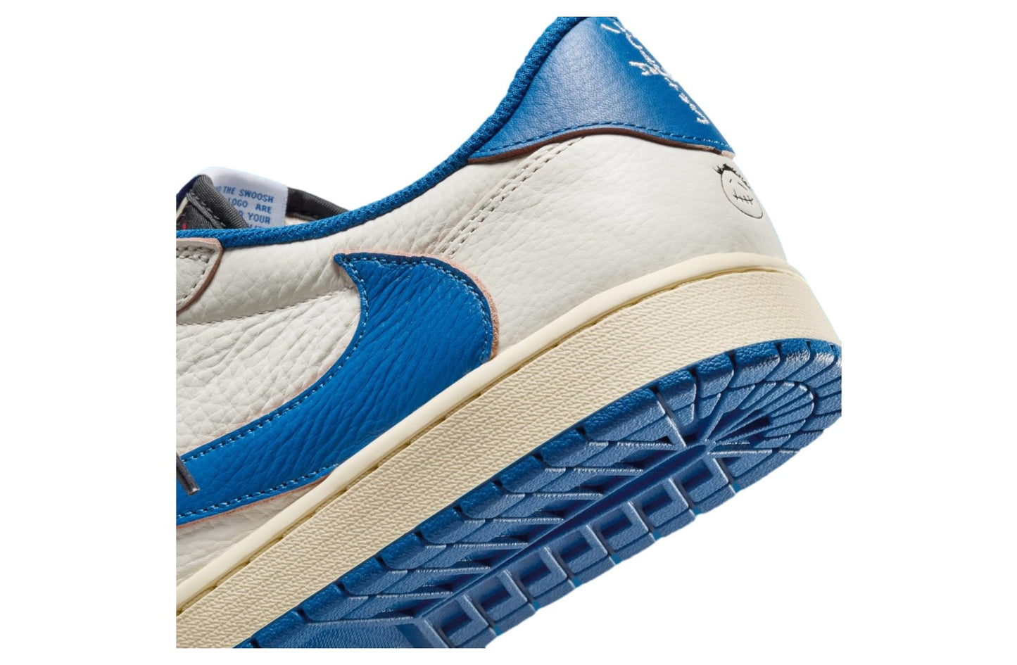 Travis Scott x Fragment Air Jordan 1 Low Sail / Military Blue