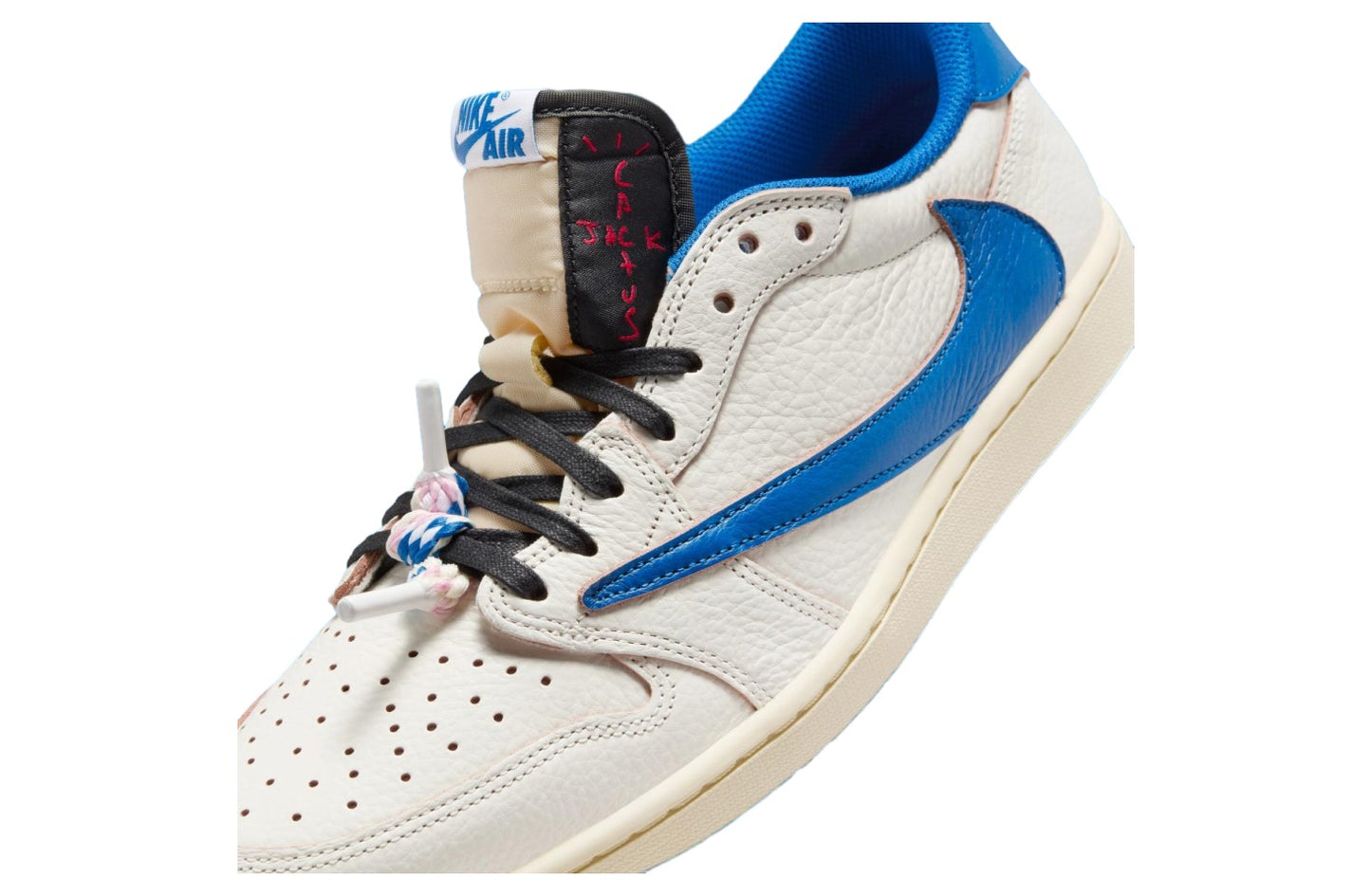 Travis Scott x Fragment Air Jordan 1 Low Sail / Military Blue