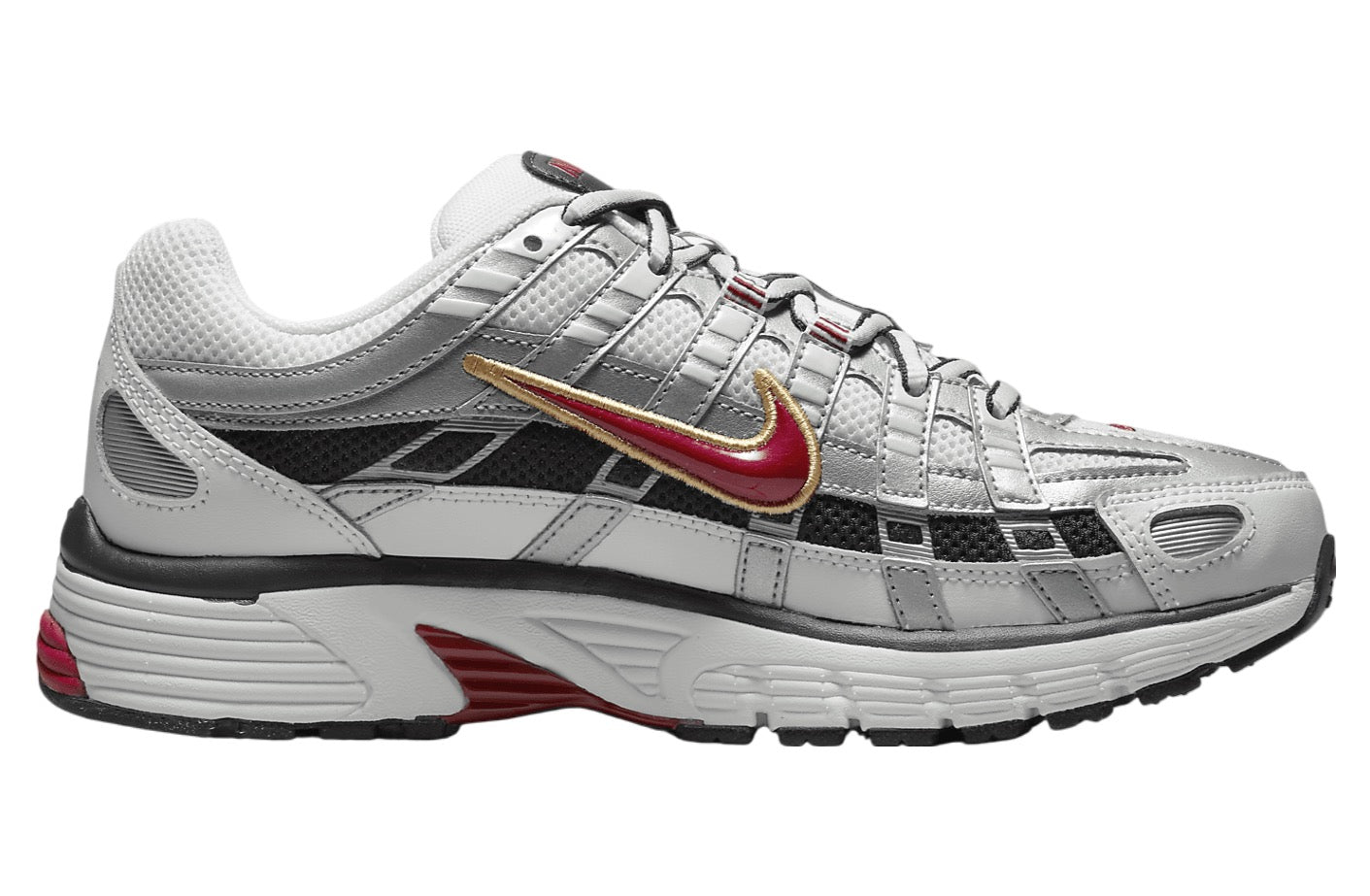 Nike P-6000 White / Metallic Platinum