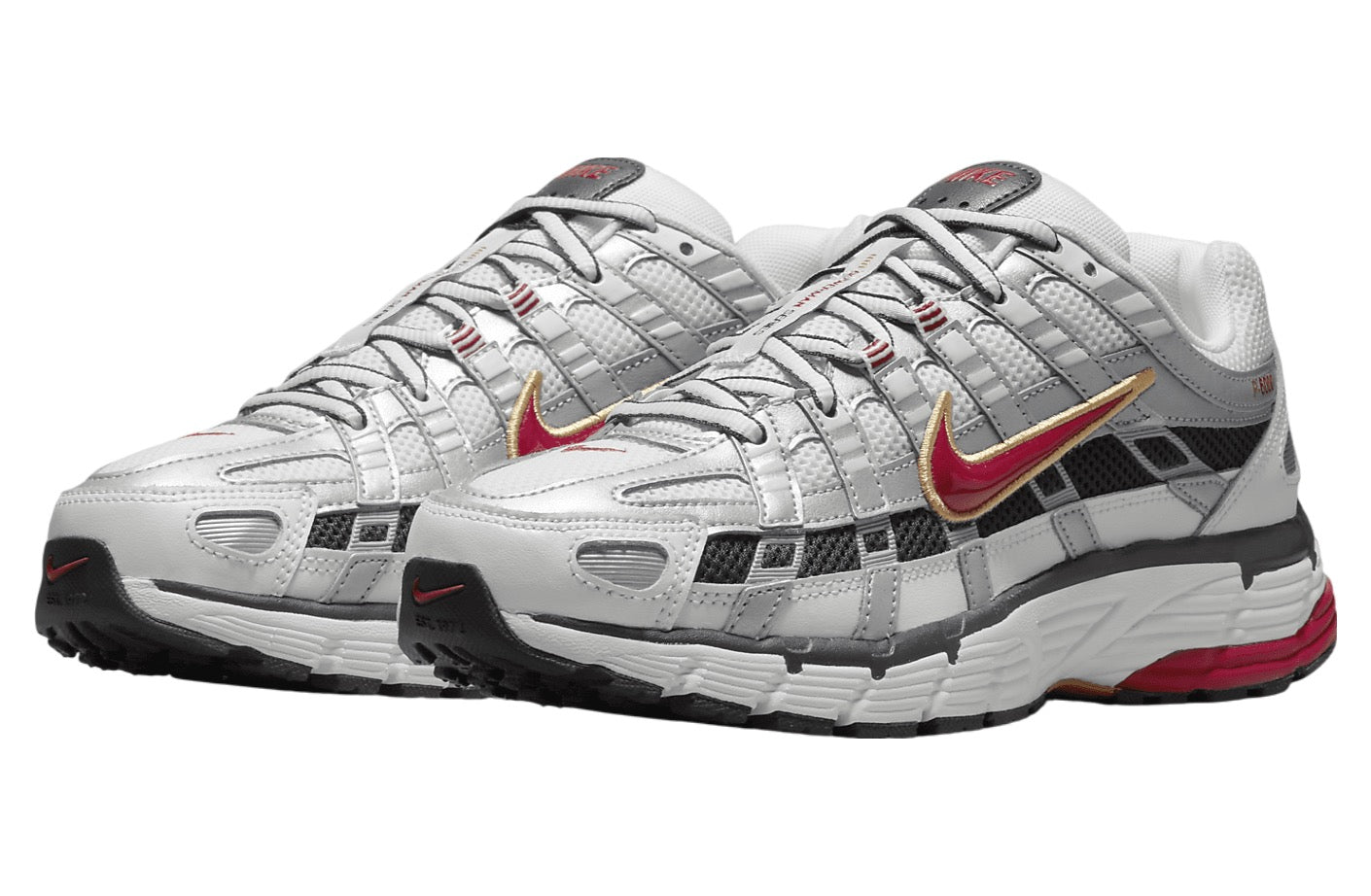 Nike P-6000 White / Metallic Platinum