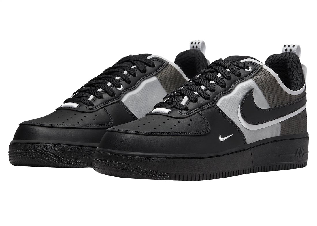 Nike Air Force 1 React Black White
