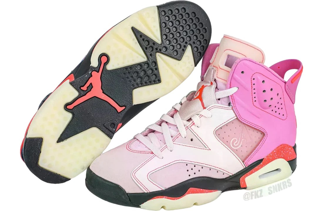 Awake NY x Air Jordan 6 Playful Pink / Infrared