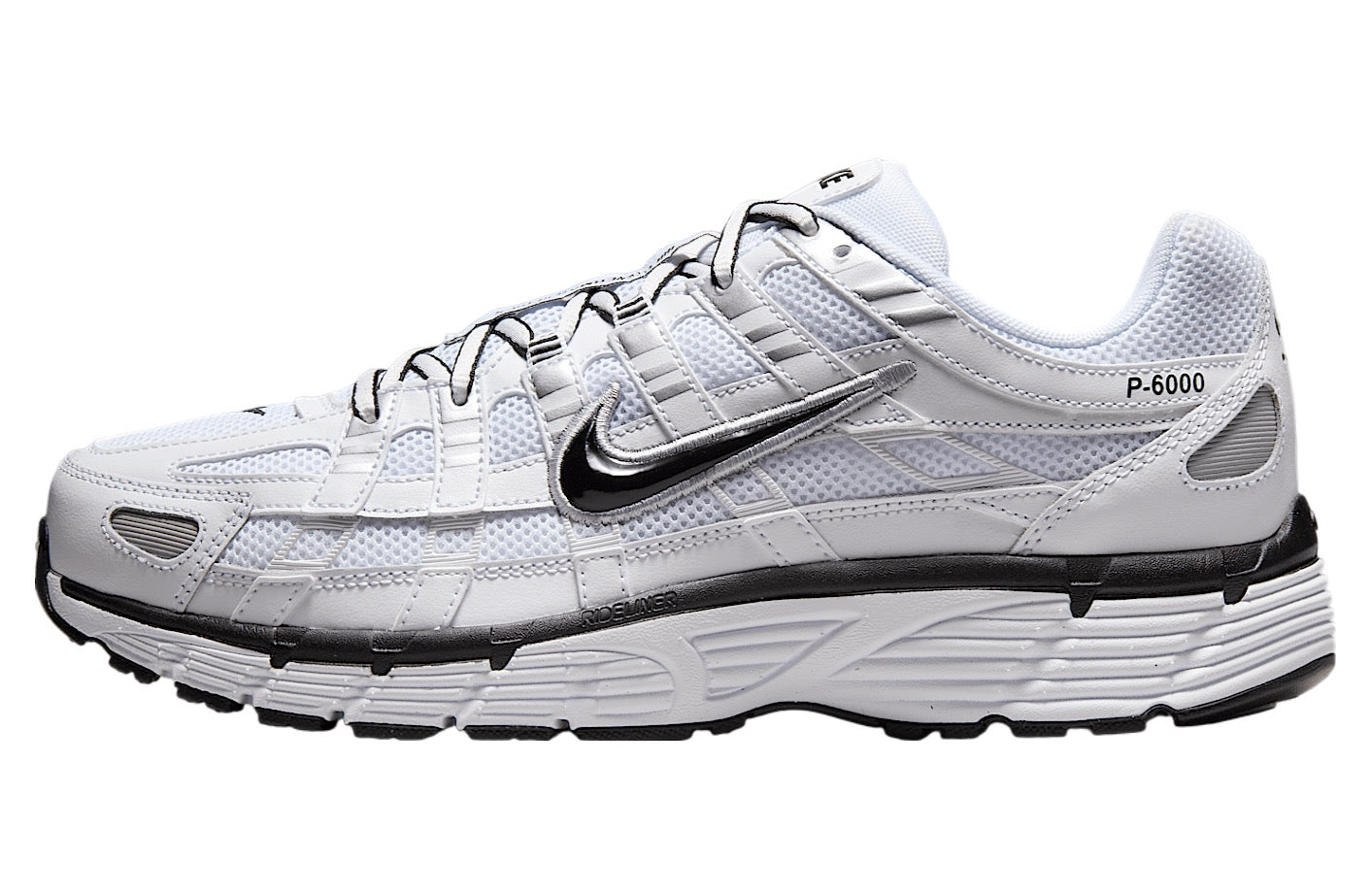 Nike P-6000 White / Metallic Silver / Black