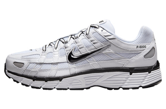 Nike P-6000 White / Metallic Silver / Black