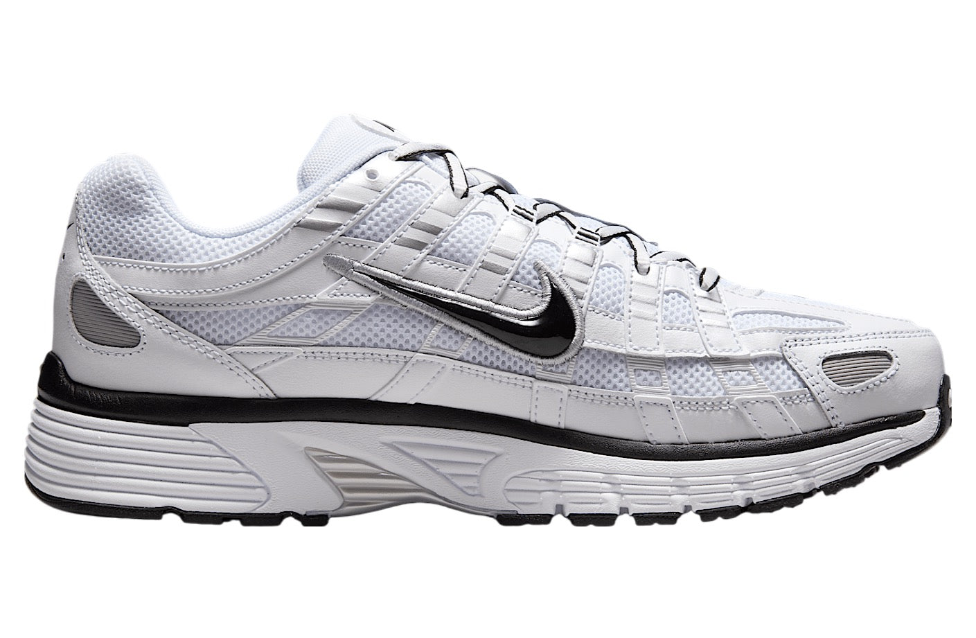 Nike P-6000 White / Metallic Silver / Black