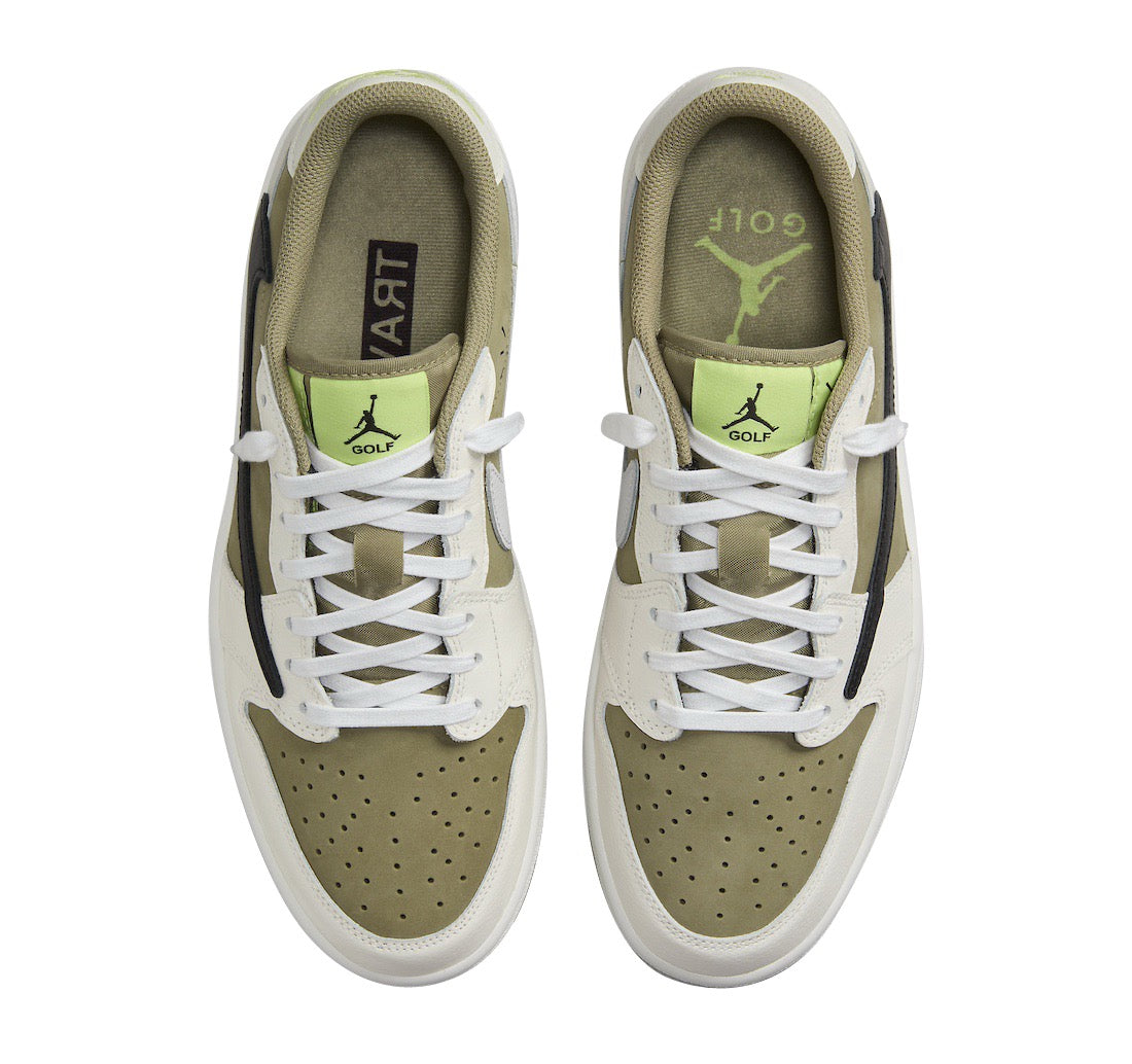 Travis Scott x Air Jordan 1 Low Golf Neutral Olive