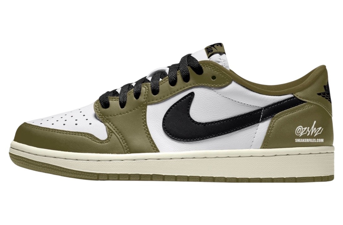 Air Jordan 1 Low OG Medium Olive / Black