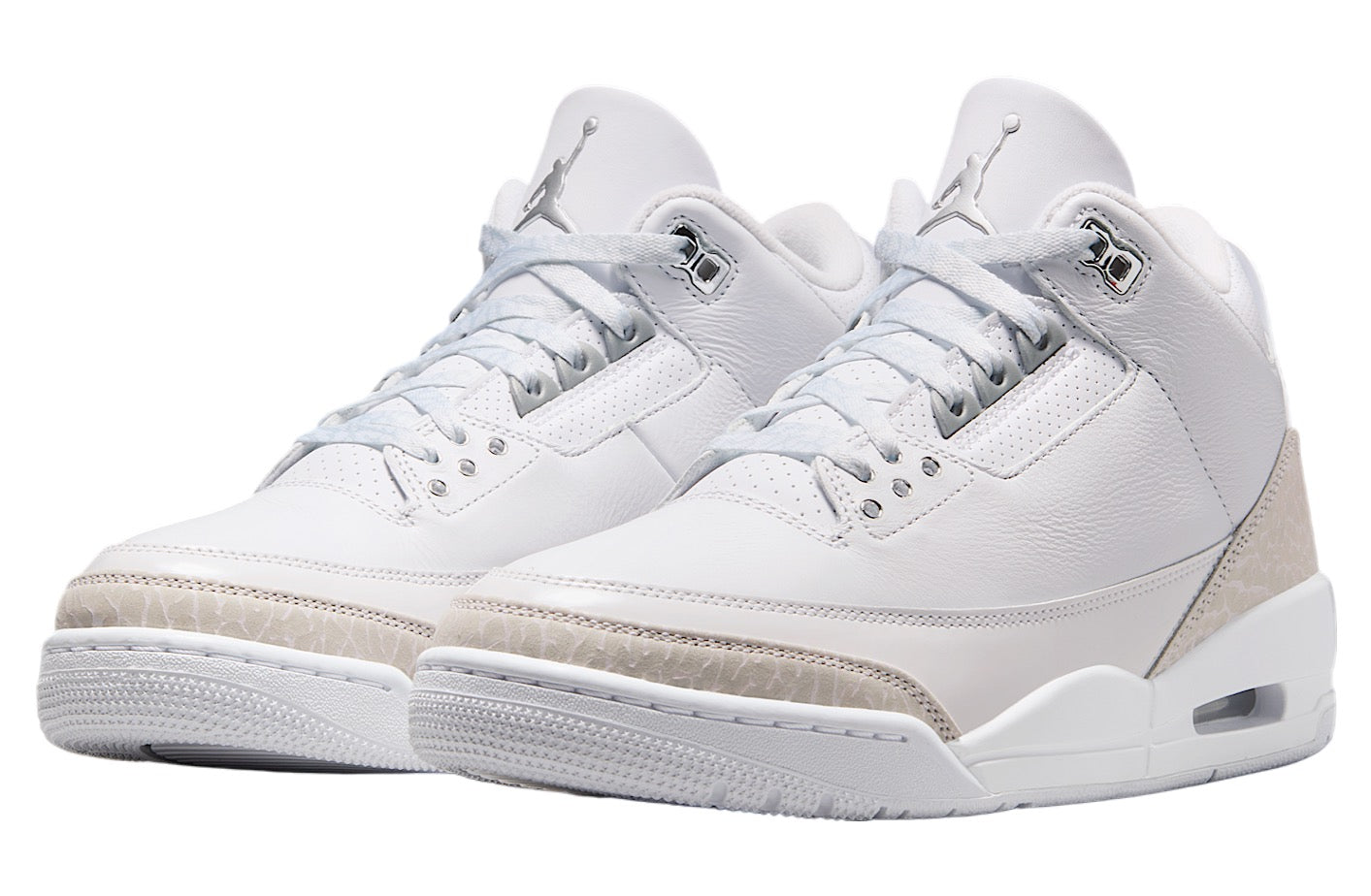 Air Jordan 3 Pure Money White / Metallic Silver
