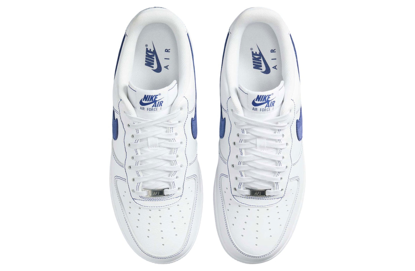 Nike Air Force 1 Low White / Blue Contrast Stitch