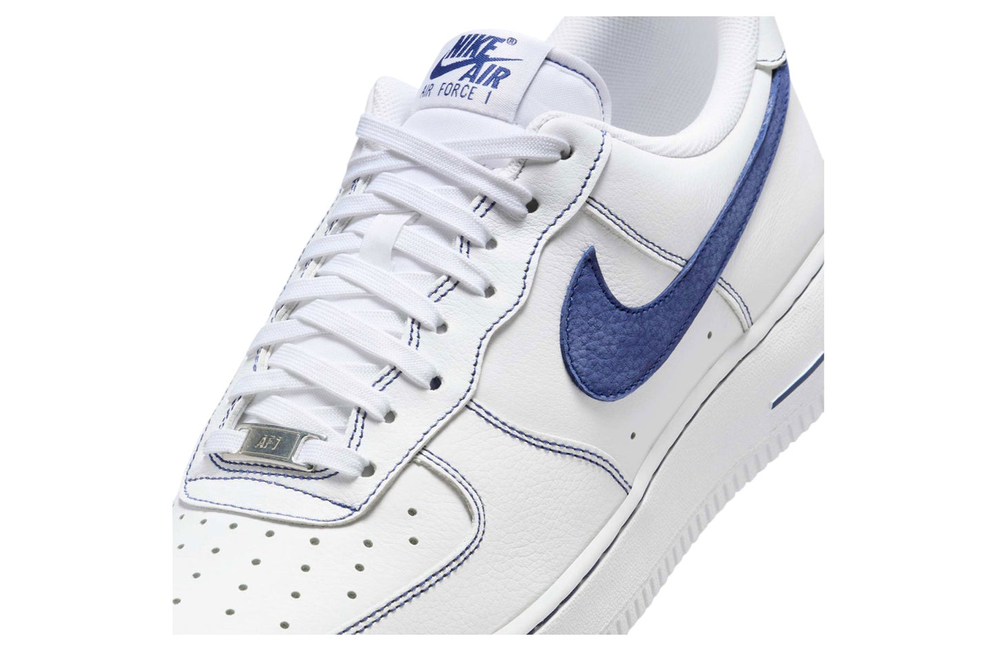 Nike Air Force 1 Low White / Blue Contrast Stitch